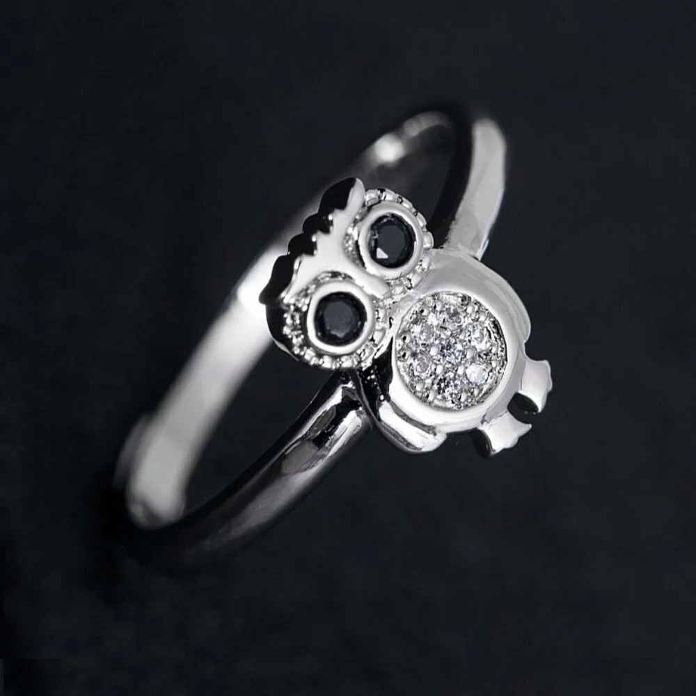 925 Silver Plated 3a Cz Cute Ring For Men Women Fb16fa1042